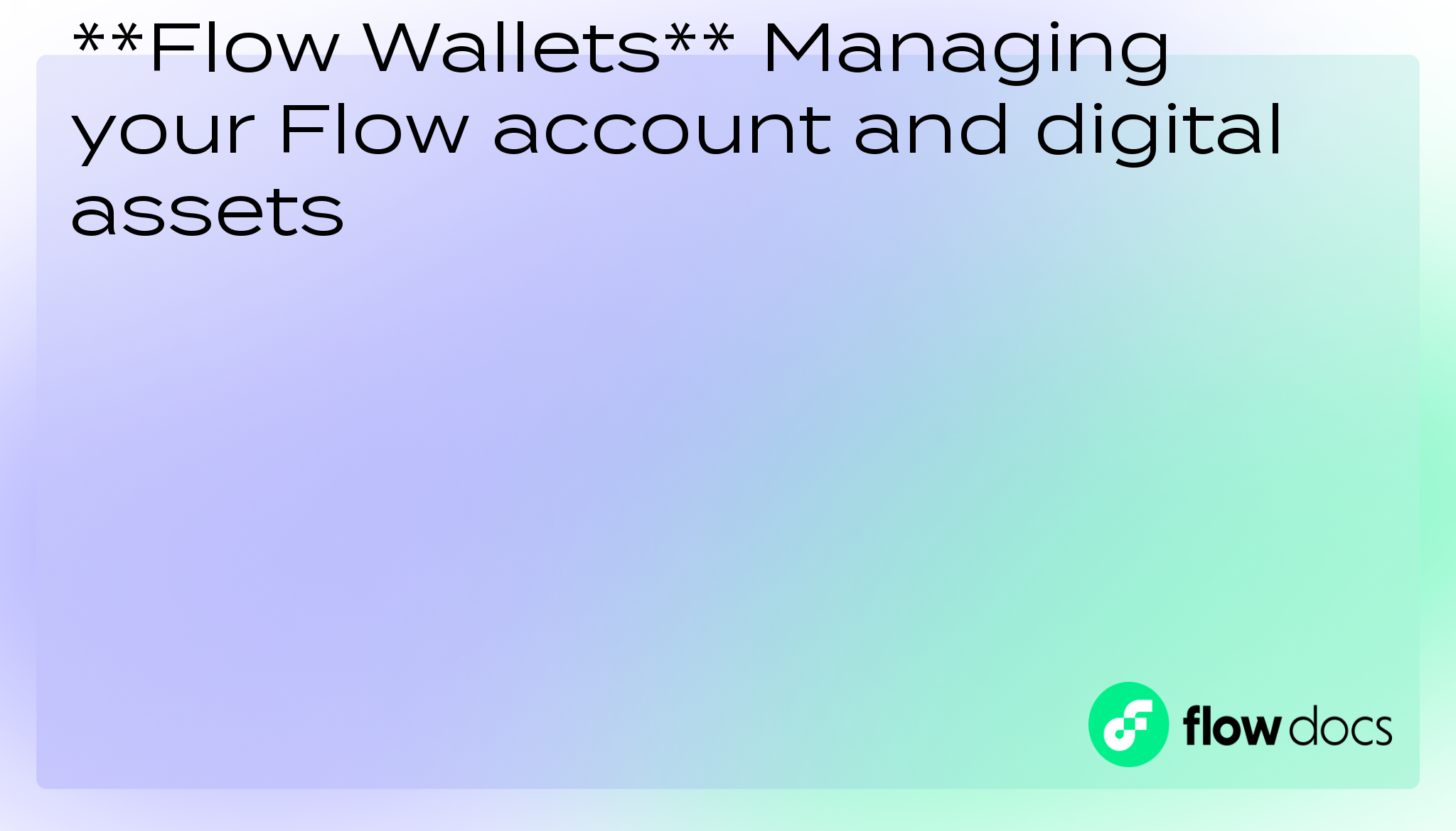 Flow Wallets Flow Blockchain